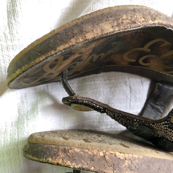 Sam Edelman beaded pewter wedge - Picture 5 of 8